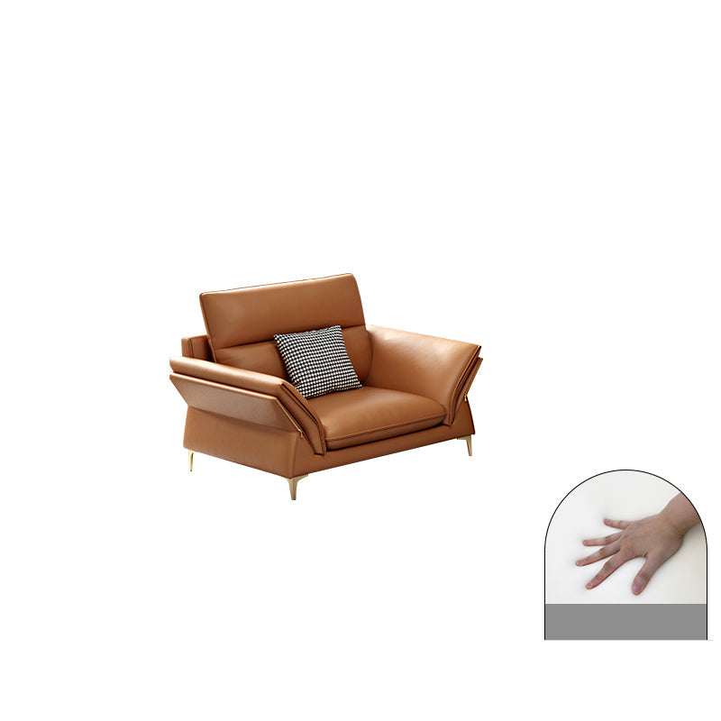 Modernismo sofá seccional cojín de brazo acampanado sofá seccional