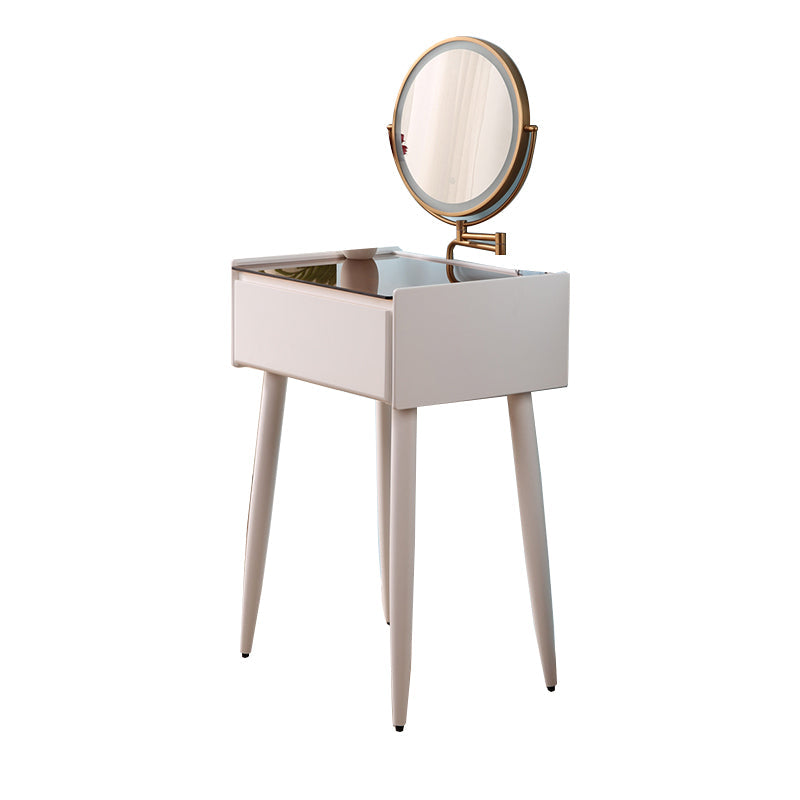 Magno de maquillaje contemporáneo Mirador de vidrio de la habitación con cajón