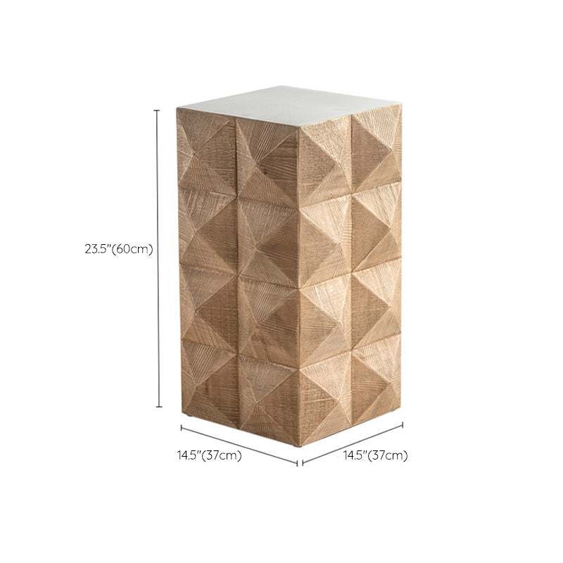 Tavolino rustico di diapositiva del soggiorno in difficoltà in legno marrone in difficoltà tavola laterale