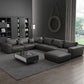 Contemporary Sectional Sofa L-Shape Fabric Slipcovered Sectional