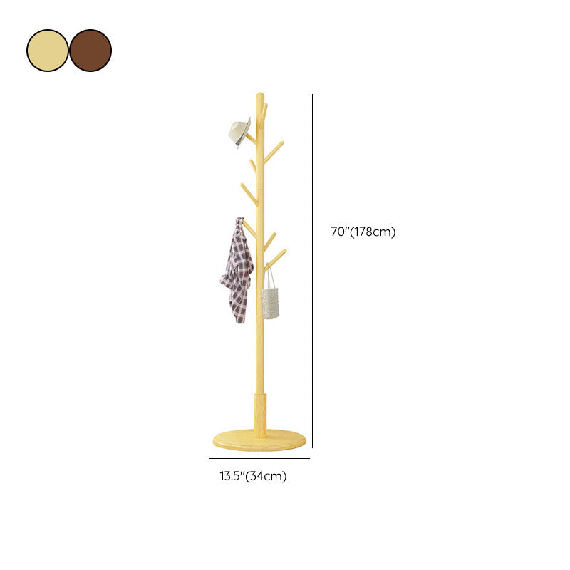 Zeitgenössischer Stil Hall Stand hölzern freistehender Halle stehen mit Haken