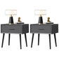 Table de nuit de nuit contemporaine Table table de chevet de table avec 4 jambes pour la maison
