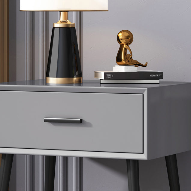 Table de nuit de nuit contemporaine Table table de chevet de table avec 4 jambes pour la maison