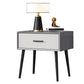 Table de nuit de nuit contemporaine Table table de chevet de table avec 4 jambes pour la maison