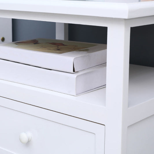 2つの引き出しコンテンポラリーアクセントテーブルナイトスタンドアンティークフィニッシュベッドナイトスタンドの足でナイトスタンド