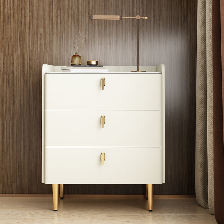 Table de nuit à table de nuit contemporaine avec 3 tiroirs