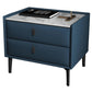 Modernism Night Table Storage Bed Nightstand with 2 Drawers for Home