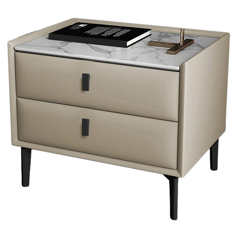 Modernismo comodino da letto per tavolino notturno con 2 cassetti per la casa