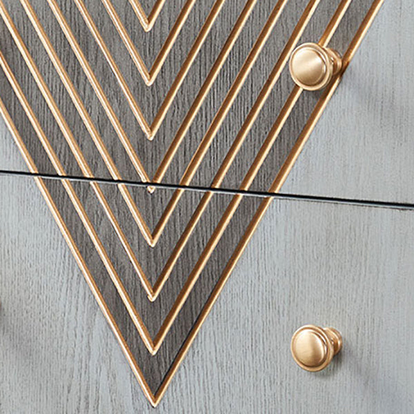 Commode de rangement verticale en bois de caoutchouc, lingerie Glam contemporaine, commode pour chambre à coucher