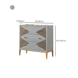 Contemporary Glam Lingerie Chest Rubber Wood Vertical Storage Chest Dresser for Bedroom