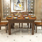 Modern Style Square Dining Table Solid Wood Butterfly Leaf Dining Table