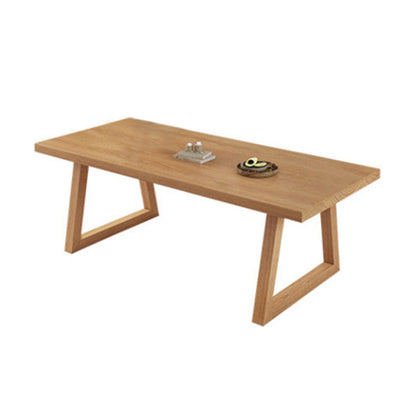Simplicity Style Dinette Table Rectangle Solid Wood Dinner Table in Brown Without Chairs Clearhalo 'Dining Tables & Seating' 'Dining Tables' 'dining_table' 'furn' 'furn_dining_table' 'Furniture' 'Kitchen & Dining Furniture' 7012575