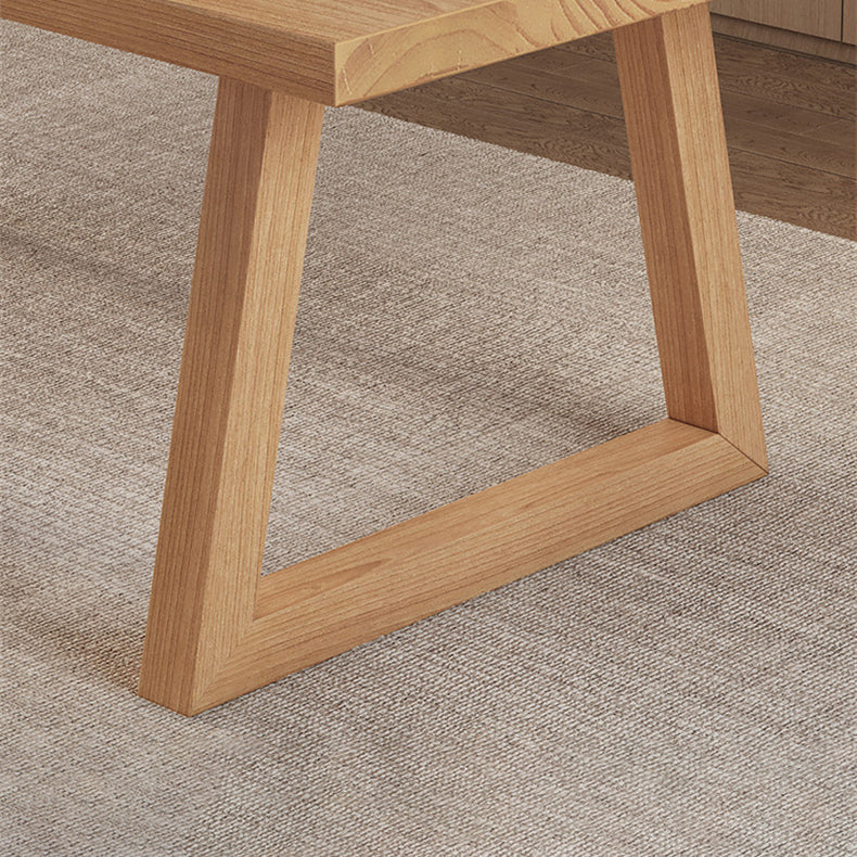 Simplicity Style Dinette Table Rectangle Solid Wood Dinner Table in Brown Clearhalo 'Dining Tables & Seating' 'Dining Tables' 'dining_table' 'furn' 'furn_dining_table' 'Furniture' 'Kitchen & Dining Furniture' 7012579