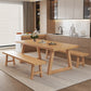 Simplicity Style Dinette Table Rectangle Solid Wood Dinner Table in Brown Clearhalo 'Dining Tables & Seating' 'Dining Tables' 'dining_table' 'furn' 'furn_dining_table' 'Furniture' 'Kitchen & Dining Furniture' 7012581