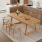 Simplicity Style Dinette Table Rectangle Solid Wood Dinner Table in Brown Clearhalo 'Dining Tables & Seating' 'Dining Tables' 'dining_table' 'furn' 'furn_dining_table' 'Furniture' 'Kitchen & Dining Furniture' 7012582