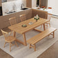 Simplicity Style Dinette Table Rectangle Solid Wood Dinner Table in Brown Clearhalo 'Dining Tables & Seating' 'Dining Tables' 'dining_table' 'furn' 'furn_dining_table' 'Furniture' 'Kitchen & Dining Furniture' 7012583