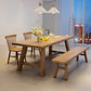 Industrial Style Dinette Table Rectangle Solid Wood Dinner Table in Brown Clearhalo 'Dining Tables & Seating' 'Dining Tables' 'dining_table' 'furn' 'furn_dining_table' 'Furniture' 'Kitchen & Dining Furniture' 7012632