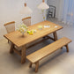 Industrial Style Dinette Table Rectangle Solid Wood Dinner Table in Brown Clearhalo 'Dining Tables & Seating' 'Dining Tables' 'dining_table' 'furn' 'furn_dining_table' 'Furniture' 'Kitchen & Dining Furniture' 7012640