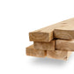 Industrieller Dinette-Tisch, rechteckiger Esstisch aus massivem Holz in Braun
