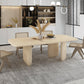 Contemporary Rectangle Dinner Table Dining Room Solid Wood Dining Table Clearhalo 'Dining Tables & Seating' 'Dining Tables' 'dining_table' 'furn' 'furn_dining_table' 'Furniture' 'Kitchen & Dining Furniture' 7012702