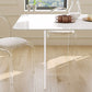 Simplicity Dinette Tafel Rechthoekige stenen eettafel in wit