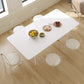 Simplicity Dinette Tafel Rechthoekige stenen eettafel in wit