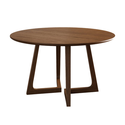 Dining Room Dinner Table Round Wood Top Kitchen Dining Table Without Chairs Clearhalo 'Dining Tables & Seating' 'Dining Tables' 'dining_table' 'furn' 'furn_dining_table' 'Furniture' 'Kitchen & Dining Furniture' 7012751