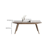 Mesa de comedor industrial Mesa de comedor rectangular de piedra en blanco