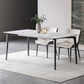 Simplicity Dinette Table Rectangle Stone Dinner Table for Dining Room