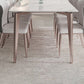 Simplicity Dinette Table Rectangle Stone Dinner Table for Dining Room