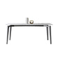 Simplicity Dinette Table Rectangle Stone Dinner Table for Dining Room