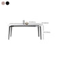 Simplicity Dinette Table Rectangle Stone Dinner Table for Dining Room