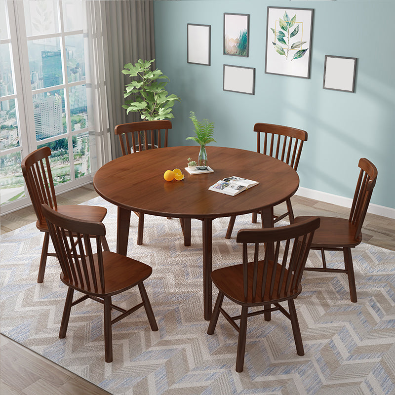 Dining Room Modern Dinner Table Round Solid Wood Dining Table
