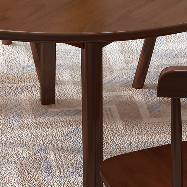 Dining Room Modern Dinner Table Round Solid Wood Dining Table