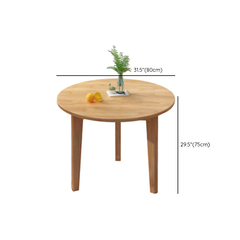 Dining Room Modern Dinner Table Round Solid Wood Dining Table