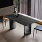 Industrial Dinner Table Stone Rectangle Dining Site Table for Home Clearhalo 'Dining Tables & Seating' 'Dining Tables' 'dining_table' 'furn' 'furn_dining_table' 'Furniture' 'Kitchen & Dining Furniture' 7012854