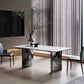 Industrial Dinner Table Stone Rectangle Dining Site Table for Home Clearhalo 'Dining Tables & Seating' 'Dining Tables' 'dining_table' 'furn' 'furn_dining_table' 'Furniture' 'Kitchen & Dining Furniture' 7012861