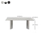 Industrial Dinner Table Stone Rectangle Dining Site Table for Home Clearhalo 'Dining Tables & Seating' 'Dining Tables' 'dining_table' 'furn' 'furn_dining_table' 'Furniture' 'Kitchen & Dining Furniture' 7012864