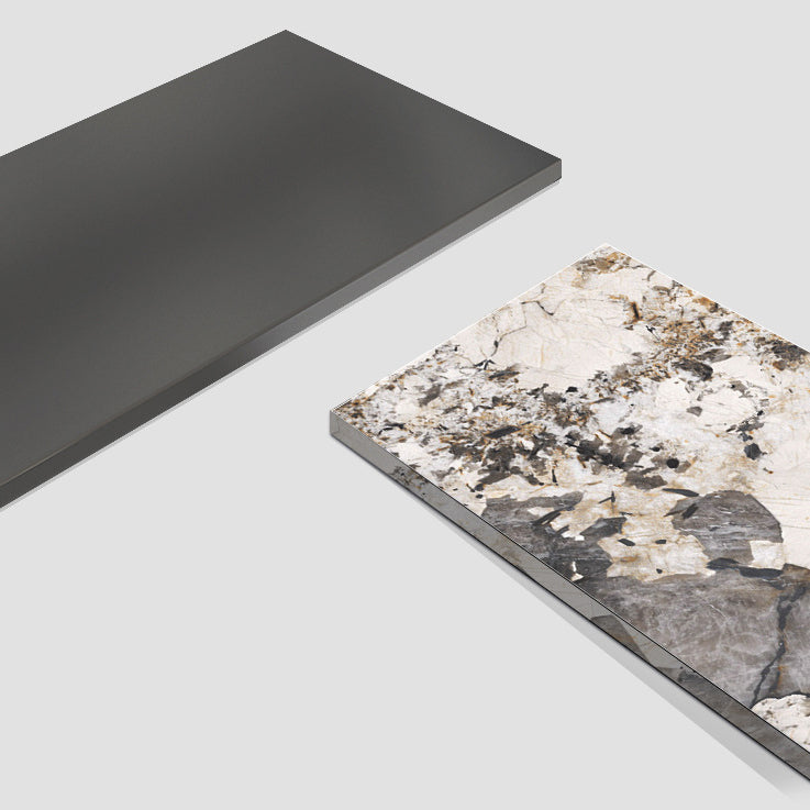 Mesa de cena industrial Rectángulo de piedra Mesa de comedor para comedor
