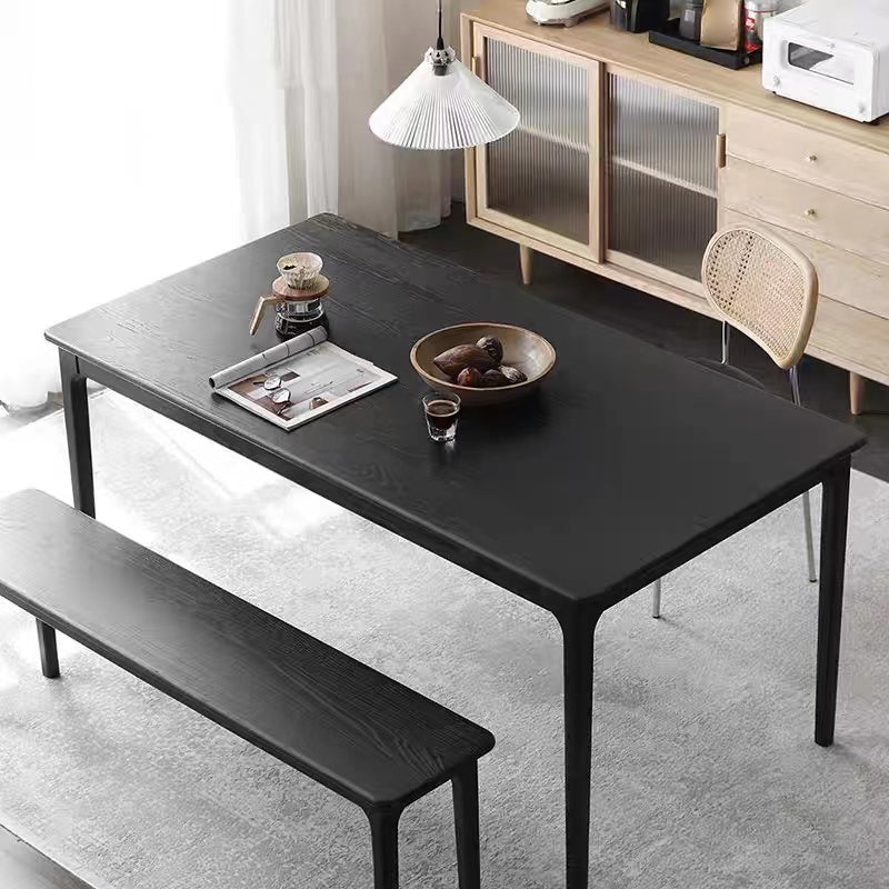 Dining Room Solid Wood Dining Table Industrial Rectangle Dinner Table Clearhalo 'Dining Tables & Seating' 'Dining Tables' 'dining_table' 'furn' 'furn_dining_table' 'Furniture' 'Kitchen & Dining Furniture' 7012934