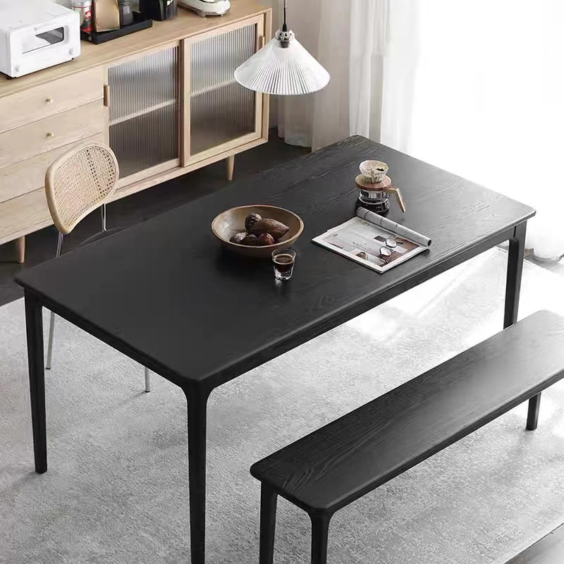 Dining Room Solid Wood Dining Table Industrial Rectangle Dinner Table Clearhalo 'Dining Tables & Seating' 'Dining Tables' 'dining_table' 'furn' 'furn_dining_table' 'Furniture' 'Kitchen & Dining Furniture' 7012935