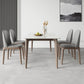 Industrial Style Dinner Table Stone Rectangle Dining Site Table in White Clearhalo 'Dining Tables & Seating' 'Dining Tables' 'dining_table' 'furn' 'furn_dining_table' 'Furniture' 'Kitchen & Dining Furniture' 7012948