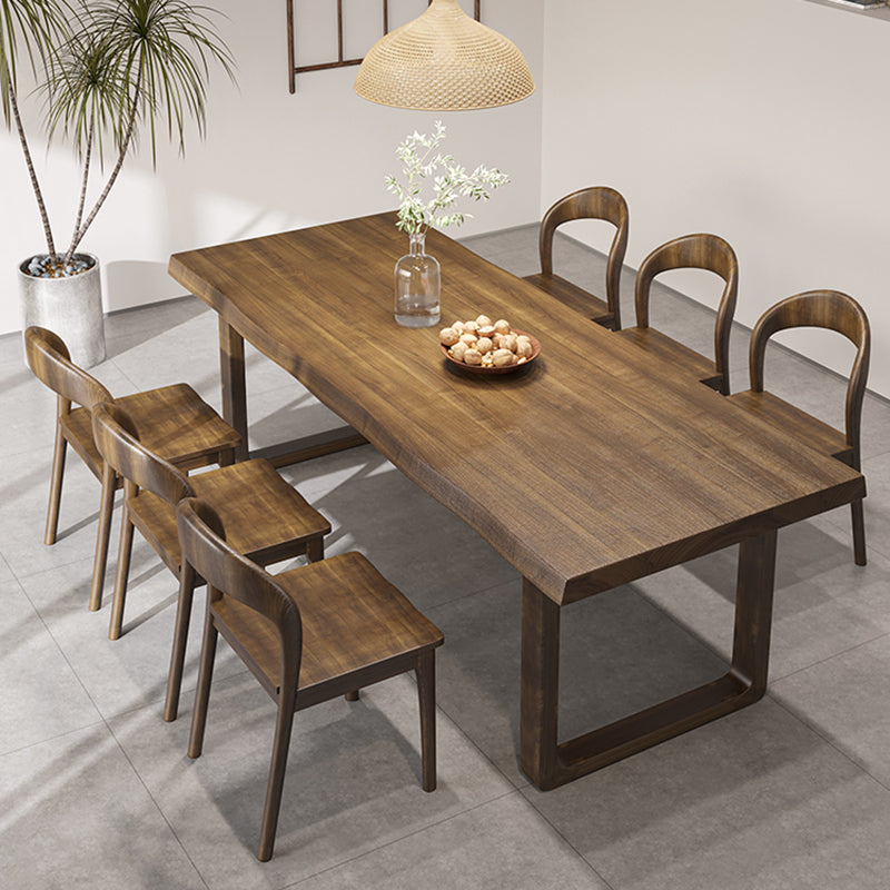 Rectangle Dining Room Dinner Table Kitchen Solid Wood Dining Table