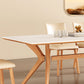 Industrial Dinner Table Rectangle Stone Dining Site Table in White Clearhalo 'Dining Tables & Seating' 'Dining Tables' 'dining_table' 'furn' 'furn_dining_table' 'Furniture' 'Kitchen & Dining Furniture' 7013035