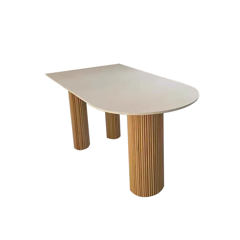 Simple Rectangle Dinner Table Dining Room Solid Wood Dining Table Stone Without Chairs Clearhalo 'Dining Tables & Seating' 'Dining Tables' 'dining_table' 'furn' 'furn_dining_table' 'Furniture' 'Kitchen & Dining Furniture' 7013051
