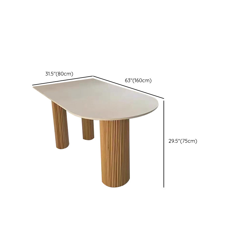 Simple Rectangle Dinner Table Dining Room Solid Wood Dining Table Clearhalo 'Dining Tables & Seating' 'Dining Tables' 'dining_table' 'furn' 'furn_dining_table' 'Furniture' 'Kitchen & Dining Furniture' 7013054