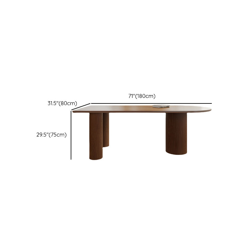 Simple Rectangle Dinner Table Dining Room Solid Wood Dining Table Clearhalo 'Dining Tables & Seating' 'Dining Tables' 'dining_table' 'furn' 'furn_dining_table' 'Furniture' 'Kitchen & Dining Furniture' 7013057