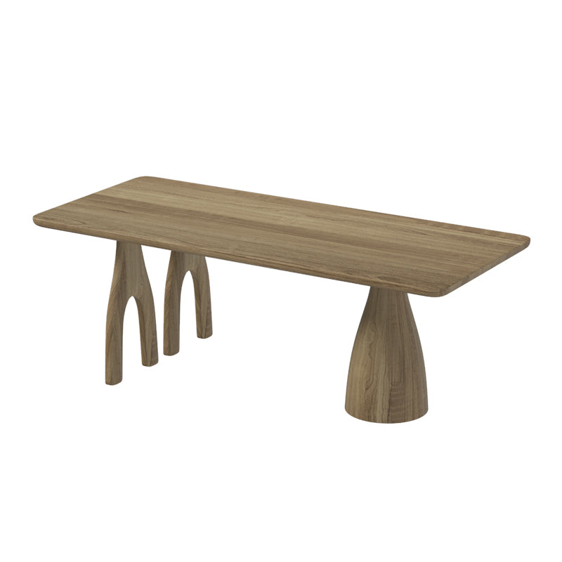 Dining Room Rectangle Dinner Table Pine Solid Wood Dining Table Without Chairs Clearhalo 'Dining Tables & Seating' 'Dining Tables' 'dining_table' 'furn' 'furn_dining_table' 'Furniture' 'Kitchen & Dining Furniture' 7013065