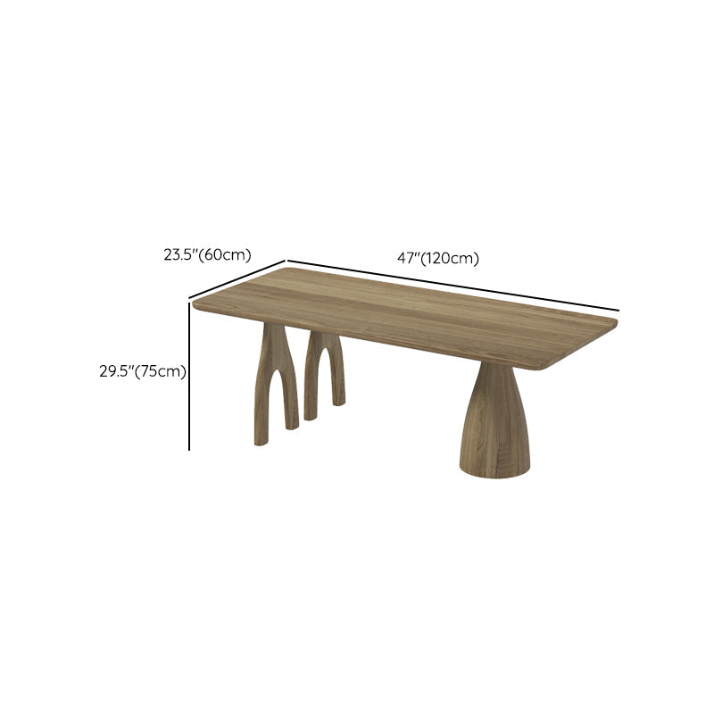 Dining Room Rectangle Dinner Table Pine Solid Wood Dining Table Clearhalo 'Dining Tables & Seating' 'Dining Tables' 'dining_table' 'furn' 'furn_dining_table' 'Furniture' 'Kitchen & Dining Furniture' 7013074