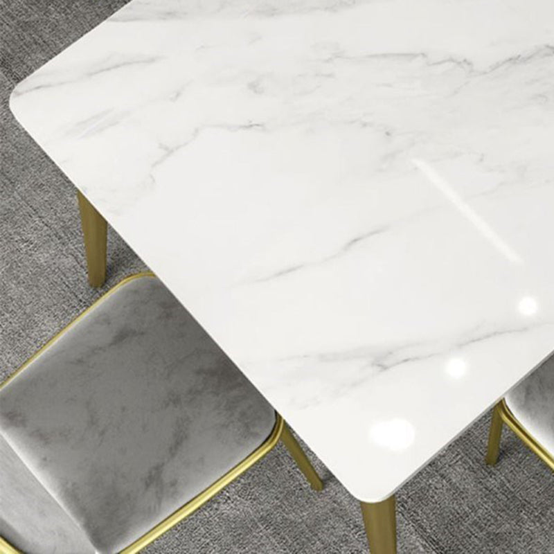 Luxury Rectangle Dinner Table Dining Room Stone Dining Table